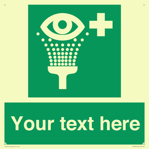 Custom Eye Wash Station Sign